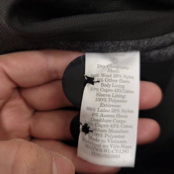 Everlane Mens Coat Wool Blend Size L - Picture 8 of 8